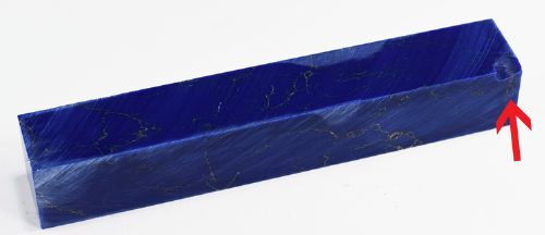 Dark Lapis Tru-Stone Pen Blank - 0.9
